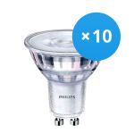 Multipack 10x Philips Corepro LED Foco GU10 PAR16 2.7W 230lm 36D - 840 Blanco Frio | Reemplazo 25W