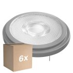 Multipack 6x Ledvance Superior Foco LED Reflector G53 AR111 11.7W 800lm 24D - 927 Luz muy Cálida | Mejor reproducción de color - Regulable - Reemplazo 75W