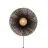 Good&Mojo Luz De Pared Kalimantan Bambú Negro M | Apta para 1x E27 