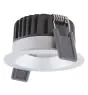 Ledvance Foco LED Fix Aluminium Plata 8W 680lm 36D - 930 Luz Cálida | Recorte 68mm - IP44 - Mejor reproducción de color - Regulable