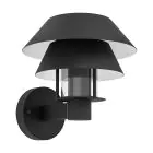 Eglo Luz De Pared Chiappera Acero Negro | IP44 - Apta para 1x E27